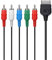 C-FUNN HD TV Component Composite 5 RCA AC Stéréo Son Câble Audio Vidéo Cordon pour Xbox