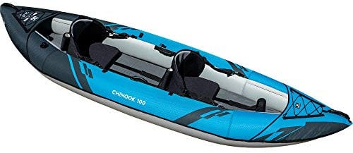 Aquaglide Chinook 100 2-Mann-Kajak Blau - Nur Kajak - Unisex - Core 2-Sitz (mit Rutenhaltern) - Ablassstopfen