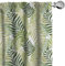 ABAKUHAUS Blatt Vorhänge, Gardinen, Tropic exotische Palmen, Fensterbehandlungen für Wohnzimmer Schlafzimmer Dekor, 2 Stück 75 cm b x 225 cm h, grüne Ecru