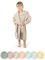 Ehrenkind® Bademantel Kinder mit Kapuze 100% Bio-Baumwolle | Kinderbademantel | Junge Mädchen | Größe 98/104 Sand