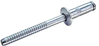 GOEBEL® - 500 x Hochfeste Blindnieten Stahl (Ø x L) 4,8 x 9,0 mm mit Flachkopf - Niete mit gerilltem Nietdorn - Hochfeste Nieten - GO-BULB II