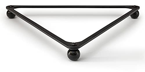 Avsikten som räknas av amerikansk biljardtriangel - Delta Pool Rack Pro design tunn anodiserad aluminium svart på bakelitbollar för 57,2 mm kulor