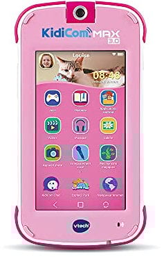 VTech - KidiCom Max 3.0 Rose, Portable Enfant sans Forfait Sécurisé - 3/8 Ans – Version FR