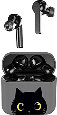 I-TOTAL® - Auriculares Bluetooth con Funda de Carga, Auriculares Bluetooth, Auriculares inalámbricos con micrófono, para iPhone, Samsung, Huawei, Xiaomi, One Plus Cat.