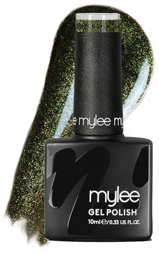 Mylee Gel Nail Polish 10ml [Dollar Signs] UV/LED Soak-Off Nail Art Manicure Pedicure for Professional, Salon & Home Use [Fine Glitters Range] - Long Lasting & Easy to Apply