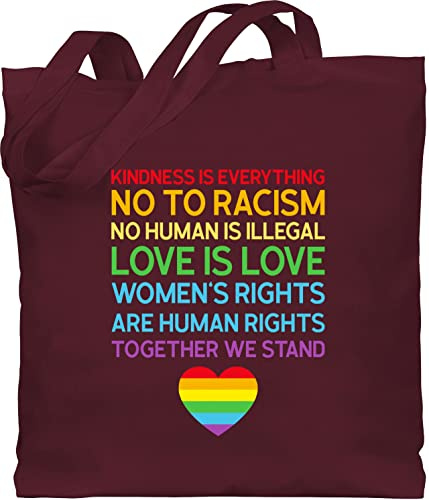 Shirtracer - Baumwolltasche - LGBTQ Kleidung Flag - Together We Stand – Pride