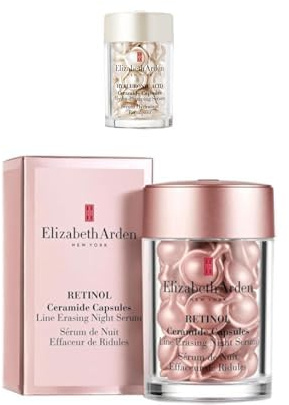 Elizabeth Arden Hyaluronic Acid Ceramide Capsules + Retinol Ceramide Line Erasing Night Serum Capsules