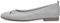 Tamaris Damen Klassische Ballerinas, Frauen Flats,Slip-ons,klassisch elegant,Schleife,Ballerinen,Pumps,Halbschuhe,Slipper,Silver Glam,39 EU