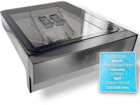 DL-pro Bean Container for Bosch Siemens Neff Gaggenau 11015223 Set with Lid and Seal for Coffee Machine Coffee Machine
