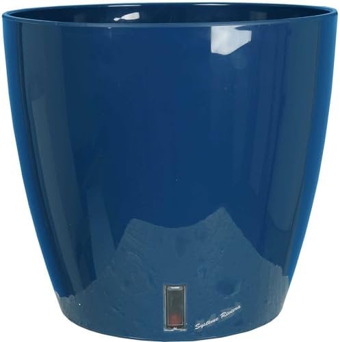 Riviera Pot en Plastique Rond avec réserve d'eau 35 cm Eva