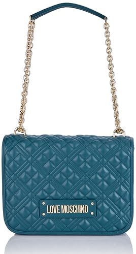 Love Moschino, BORSA A SPALLA Donna, Smeraldo, Taglia unica