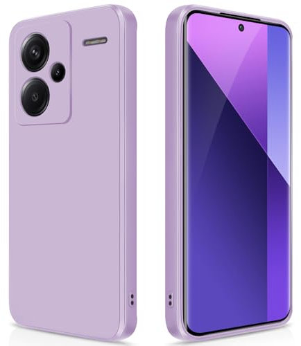 GiiYoon Funda para Xiaomi Redmi Note 13 Pro Plus 5G, Case de Silicona Suave de TPU Carcasa Protector de Goma Fexible Prueba Liviano y a Delgado de Golpes Antirrayas para Teléfono (Violeta)
