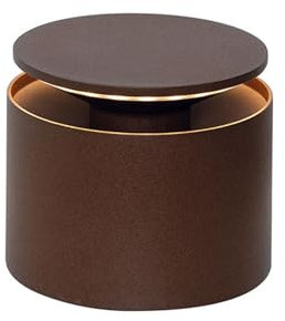 Zafferano, Push-Up Lampe, Kabellose, Wiederaufladbare Tischlampe mit Touch Control, Auch für den Außenbereich Geeignet, Dimmer, 2200-3000 K, Höhe 80-100 cm, Farbe Corten