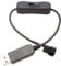 ZICHENXR USB To 4Pin PWM 5V To 12V Line USB Sleeved PC Fan Power Adapter Connector Converter Cable With ON Off Switch Usb To 4 Pin Fan Adapter Cable