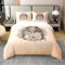 Loussiesd Ägypten Muster Bettwäsche Set für Jungen Mädchen Kinder Exotic Bettbezug Set mit Reißverschlussbetten Set 1 Bettwäsche Set 135x200cm 100% Baumwolle + Kissenbezüge 80x80 cm