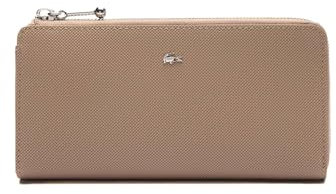 Lacoste NF4765DZ Geldstücke Reißverschluss Geldbörse für Damen, Taupe, Taupe, Western
