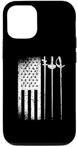 Hülle für iPhone 13 American Fencing Gear Patriotische USA-Flagge Fechter 4. Juli