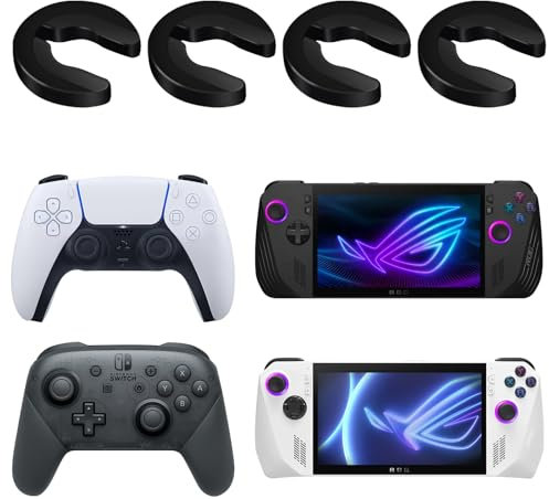 HandheldDIY Joystick-Schutz für ASUS ROG Ally/ROG Ally X/Switch Pro Controller/PS4 5 Controller, ROG Ally Zubehör, strapazierfähiges ABS-Material, Massenprodukt, 2 Paar (schwarz)