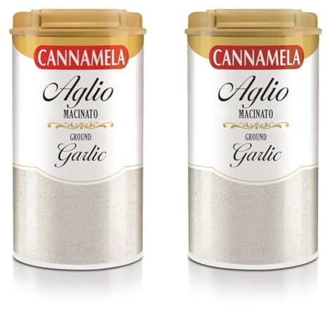 Cannamela, La Dispensa, Aglio Macinato Essiccato, Confezione da 200 g, Ideale per Sughi, Zuppe, Pesti e Salse Speciali, per Dare un Tocco Saporito a Patate e Bruschette