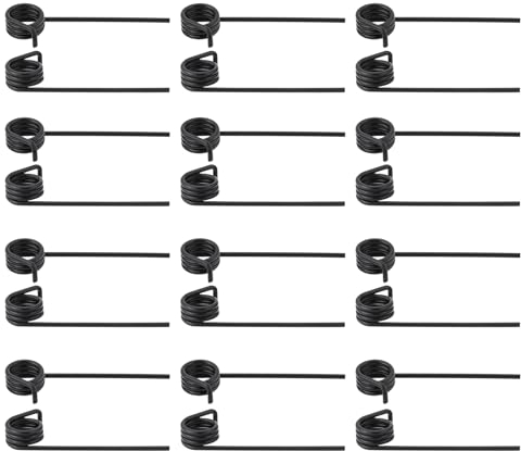 VGOL 12 paia di ventole a molla per ventola a molla sinistra e destra, molla resistente, compatibile con AL-KO 38 E 38 P 32 VLE 38 VLB 38 VLE nero 56 x 11 mm