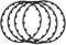 XFANGNB Auto Rad Schutzring Felgenschutzring für BMW Serie 5 G30 G31 G38 530I 2014-2016, 4Stück Reifen Felgenschutz Streifen Set Antikollisions Felgen Kantenschutz Refit,D/Black-21inches