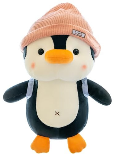 Tokaneit Cuscino in Peluche Pinguino, Peluche Giocattolo Pinguino, Pinguino Pupazzi Grande, Pinguino Peluche Bambola, Peluche Kawaii Plushie per Coccolare e Giocare, Animali di Peluche per Bambini