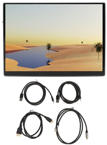 XUMIUZIY Écran Tactile de 10,5 Pouces, Petit Panneau D'affichage à écran Tactile 1920 X 1280, Son Stéréo 3D, Moniteur D'ordinateur Portable 60 Hz 16:9, Deuxième Moniteur Externe