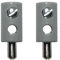 Zwergstecker HO-Stecker Querlochstecker 2,6 mm grau 2 Stück (0873)