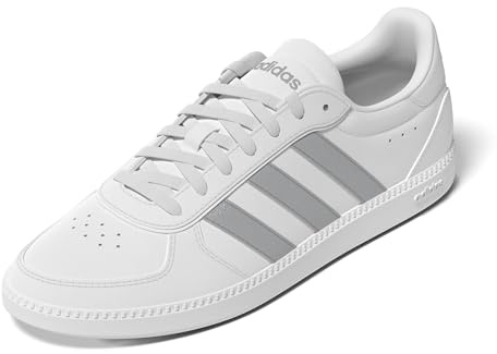 adidas Damen BREAKNET Sleek Shoes, FTWR White/Silver met./FTWR White, 42 EU