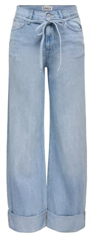 ONLY Female Jeans mit weitem Bein ONLBROOME Hohe Taille Weiter Beinschnitt Jeans