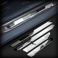WLLLLa 4 Pezzi Auto Battitacco Protezione per Jeep Gladiator 2020-2023,AntiGraffio Acciaio Inossidabile Protettiva Car Soglia Stickers Accessori