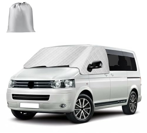 Windschutzscheiben Abdeckung Kompatibel mit VW T5 2003-2015, Externe Frontscheiben Sonnenschutz, Schnee Eisschutz Wrap Abdeckung