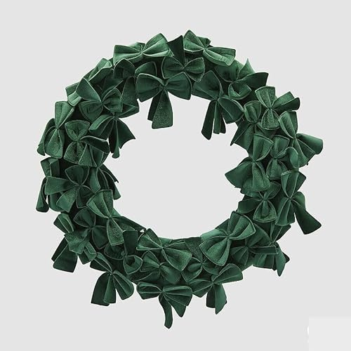 EDG Enzo De Gasperi Decoro Corona con Fiocchi Natale D 60 Cm Green