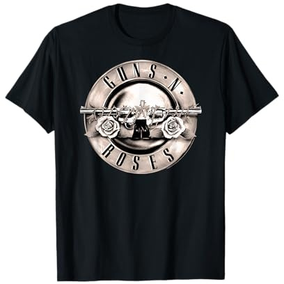 Offizielles Guns N' Roses Vintage Kugel Logo Rock Band Musik T-Shirt