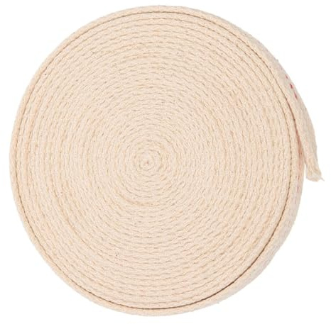 ANDRESLAD Retro Baumwoll-docht Breit Gestrickter Paraffinöl-docht für Kerosinlampen und Öllaternen Flacher Öl-lampendocht mit Starker Saugfähigkeit für Langanhaltendes Licht