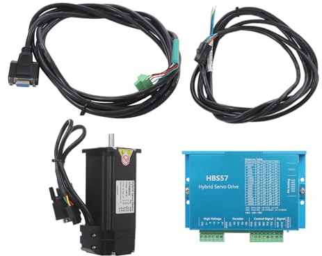 Nema 23 Closed Loop Schrittmotor 3.6 Nm 4A HBS57 Closed Loop Stepper Motor Treiber DSP Geschlossener Schrittmotor Drive Set für Holzbearbeitungsmaschinen, Schweißmaschinen und Graviermaschinen usw