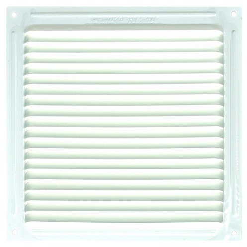 Brinox B72530D - Rejilla de ventilación (18 x 18 cm) color lacado blanco
