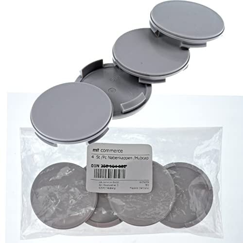 RKC 4X 60 mm Nabenkappen Felgen Deckel Kappen Grau Flach für AEZ Dezent Dotz Enzo