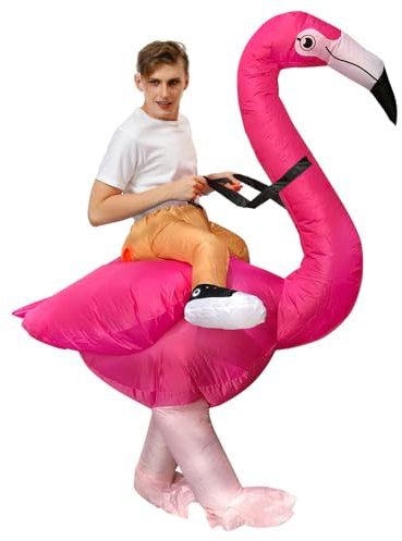 JASHKE Flamingo Kostüm Aufblasbares Kostüm Flamingo Aufblasbare Kostüme Erwachsene Flamingo Kostüm Erwachsene