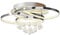 Lucande LED Deckenlampe Kristall dimmbar, Kronleuchter Deckenleuchte 37,8W Wohnzimmerlampe Schlafzimmerlampe Esszimmerlampe Büro Flurlampe
