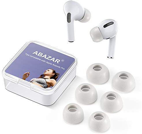 Memory Foam-Tipps für AirPods Pro,Keine Schmerzen bei Silikon-Eartips, rutschfeste Ersatz-Ohrstöpsel, Passend in den Ladekoffer, Reduzierung der Geräusch-Ohrhörer, Grau