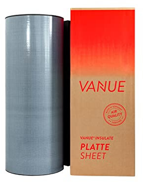 VANUE® INSULATE 25mm 4m² Platte, selbstklebend, Wärmedämmung aus Kautschuk zur Isolierung von Fahrzeugen Camperausbau Vanausbau
