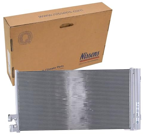 NISSENS 941193 Klimakondensator Klimaanlage Auto mit Stickstofffüllung mit Trockner Kompatibel mit VW POLO AW1, BZ1 2Q0816411A
