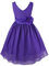 Alvivi Vestito da Principessa Cerimonia Elegante Abito Bambina in Raso per Matrimonio Compleanno Senza Maniche Abito da Ragazza con Fiocchi per Festa Viola B 10 Anni