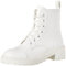 The Drop Sparta Anfibi con Suola Spessa e Lacci da Donna, Crema, 38.5