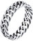 Silvora Herren Damen Ring 925 Stering Silber Kuba Kette Ring Unisex Cuban Link Chain Design Fingerring Vintage Panzerkette Siegelring in Silber Ringgröße 59（18.9） Mode Accessoires