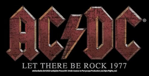 AC/DC Aufkleber Let There Be Rock Sticker Hardrock Metal Heavy ca. 16x8 cm