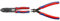 KNIPEX Crimpzange (240 mm) 97 22 240 & Electronic Super Knips, Elektronik-Seitenschneider für weiche Drähte und Lichtwellenleiter LWL, Rostschutz brüniert, 125 mm, 78 61 125, Rot/blau