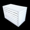 Cubierta de acondicionamiento de aluminio for unidad exterior Pantalla de valla de aire acondicionado Soporte de planta de metal Pantalla de privacidad anticorrosión (Color : White B, Size : 1.5P: L
