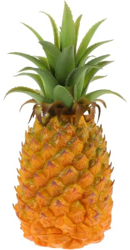 LIFKOME Künstliche Ananas Dekoration 9.45X3.94X3.94 Zoll Realistisches Simuliertes Ananas Modell Für Wohnaccessoires Küche Fotografie Requisite